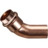 Coude à sertir gaz 45° MF 15x15