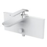 Creavit Bloom mitigeur bain douche coloris blanc-chromé