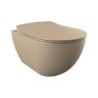 Creavit WC suspendu design sans hygiène inox (bidet) coloris cappucino mat