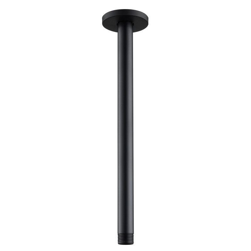 Creavit Connexion plafond pour Rainshower coloris noir mat 30 cm