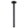 Creavit Connexion plafond pour Rainshower coloris noir mat 30 cm