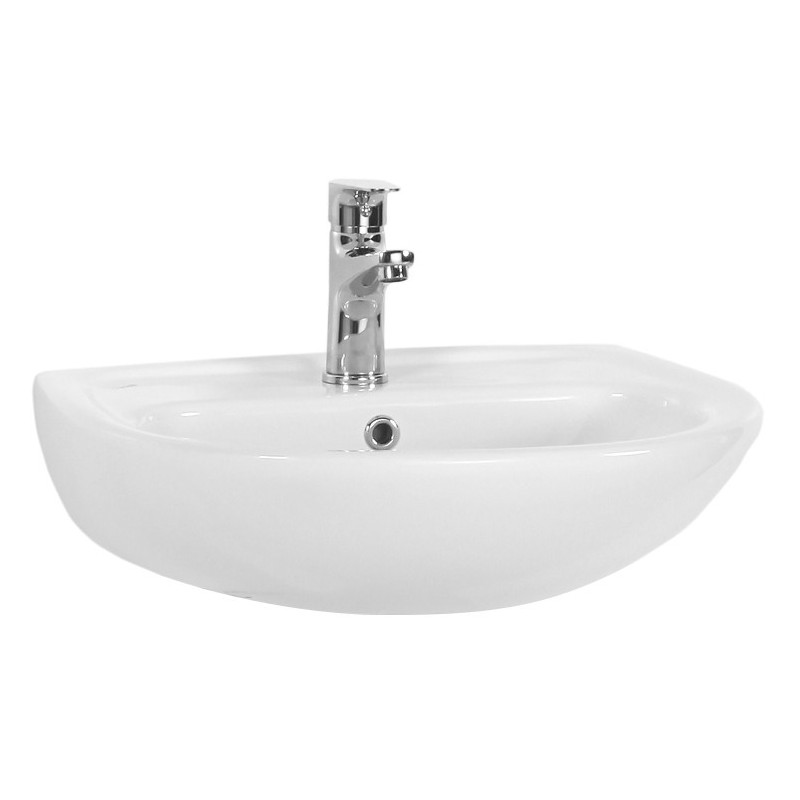 Creavit Lavabo en céramique avec trou de robinetterie 50x40 cm