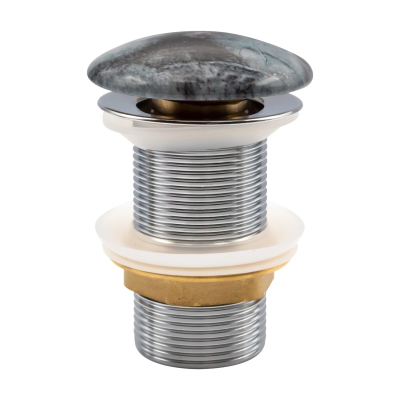 Évacuation lavabo push-up trop plein en céramique 5/4"