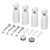 Fixations pour radiateur sèche-serviette blanc