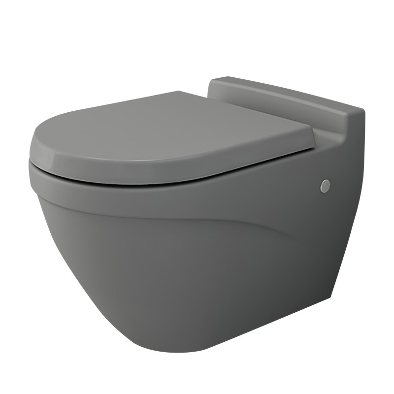 Bocchi Taormina WC suspendu design avec fixation invisible coloris gris mat