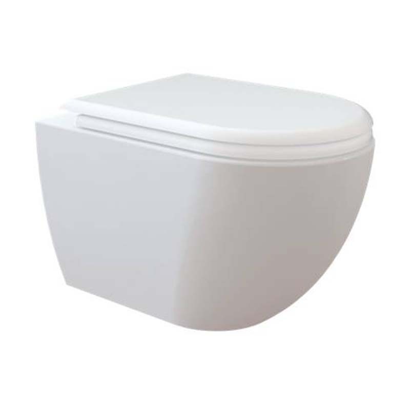 Creavit WC suspendu design avec hygiène inox (bidet) et fixation invisible coloris blanc