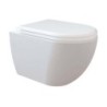 Creavit WC suspendu design avec hygiène inox (bidet) et fixation invisible coloris blanc