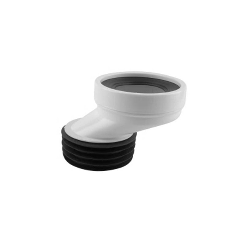 Manchon WC excentrique 6 cm