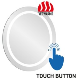 Miroir avec chauffage Ø60 cm