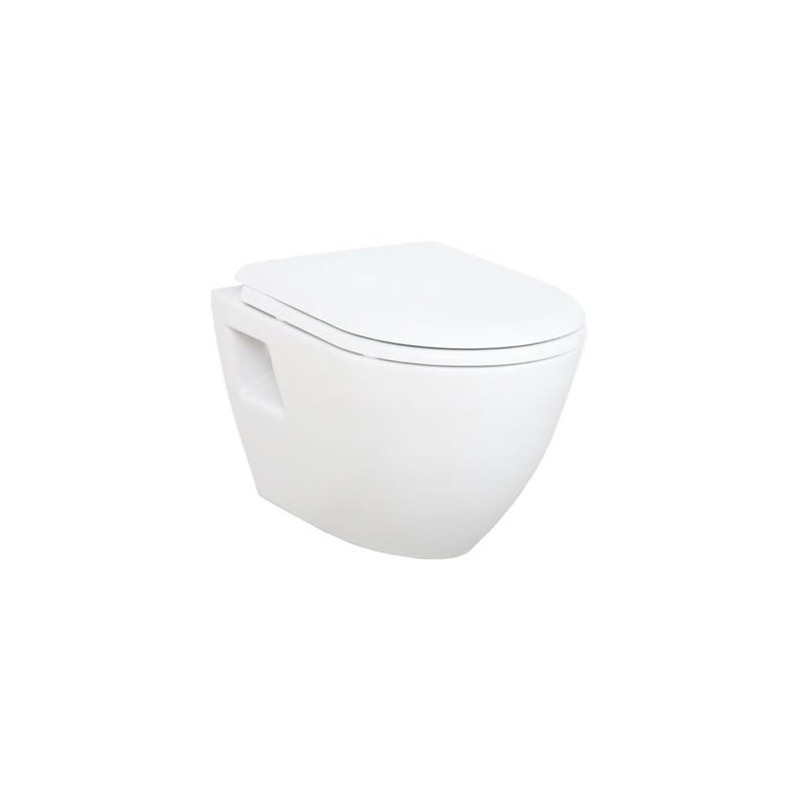 Creavit WC suspendu design sans hygiène inox (bidet) coloris blanc