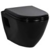 Creavit WC suspendu design avec hygiène en inox (bidet) coloris noir